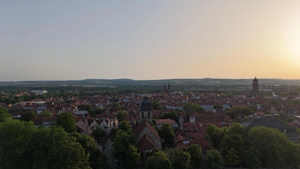 Skyline von Göttingen von Osten